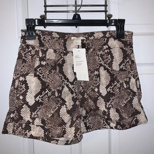 Snakeskin shorts